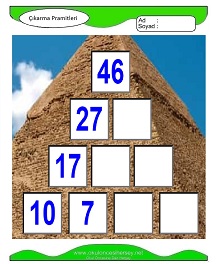 Çıkarma Pramidi Çalışma Sayfaları